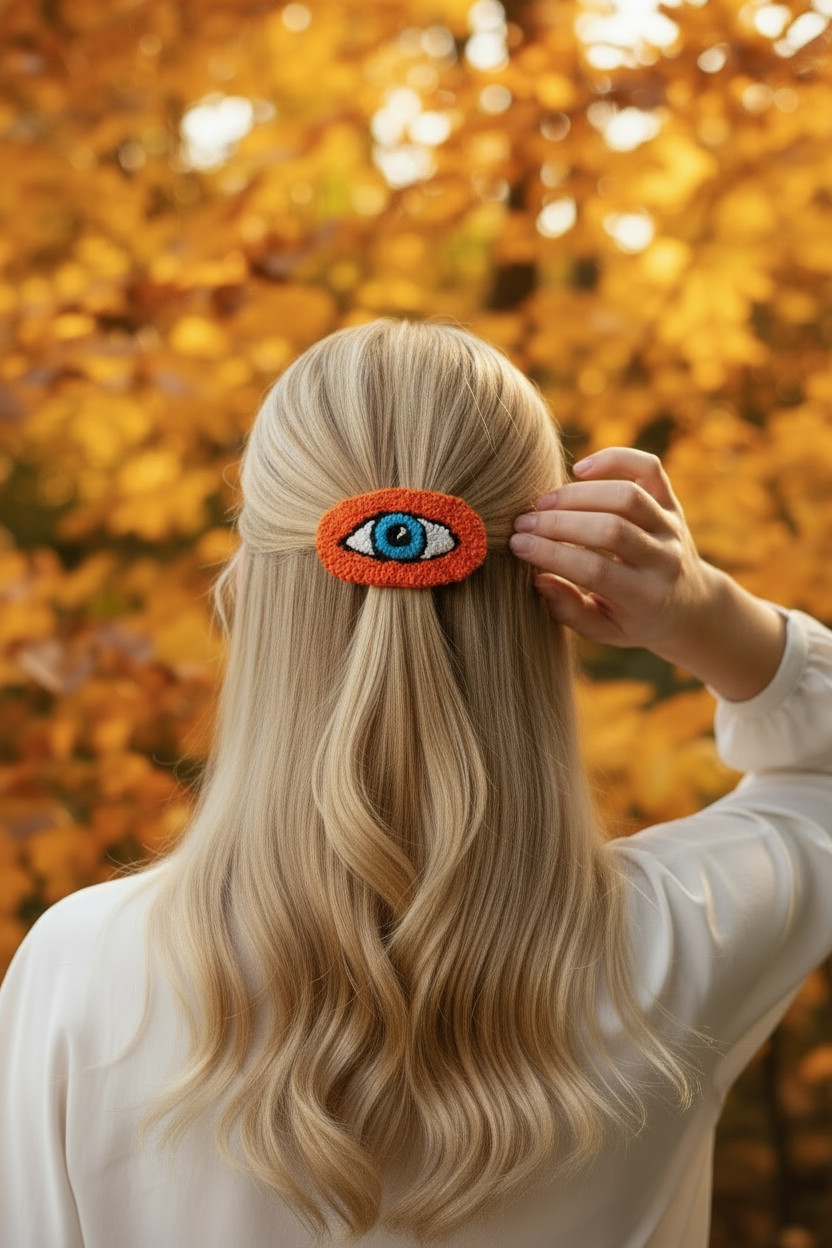 Vibrant Colour Tufted Hair Clips