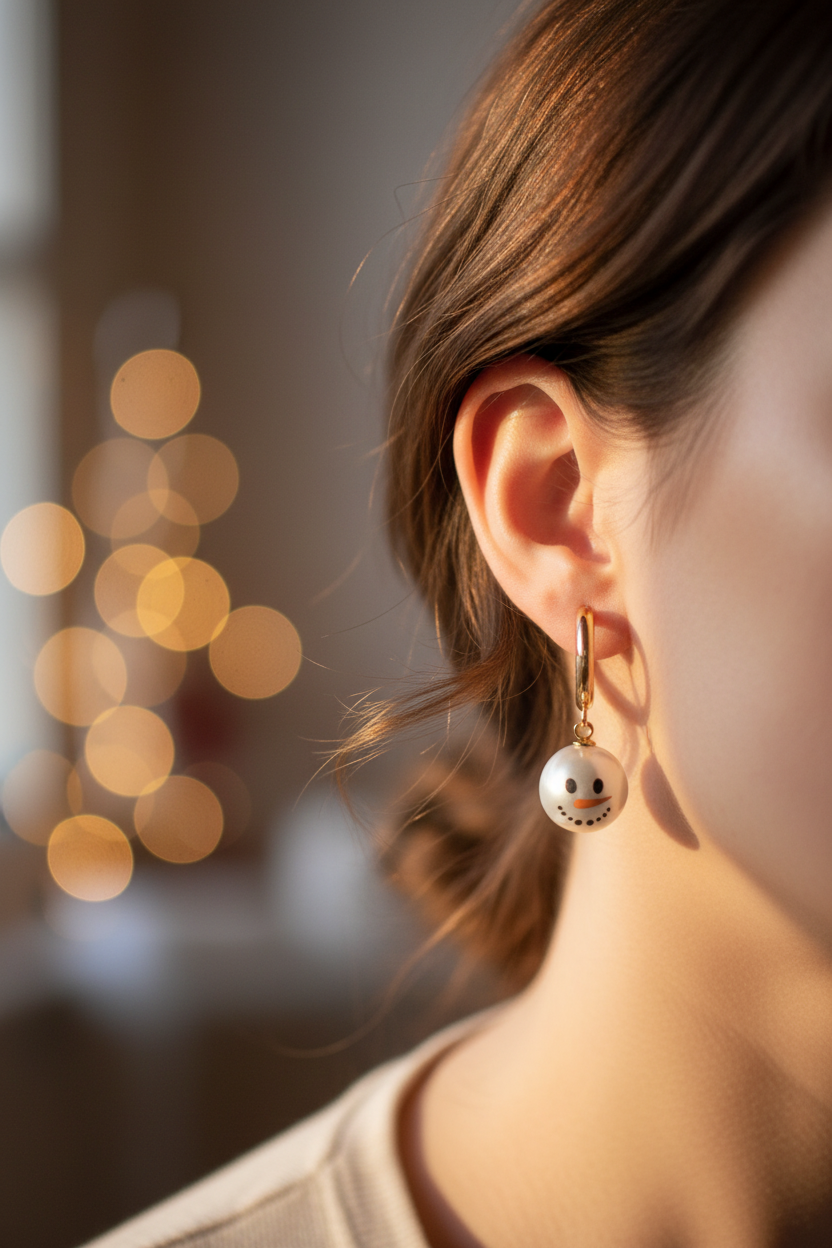 Snowy Smiles Earrings