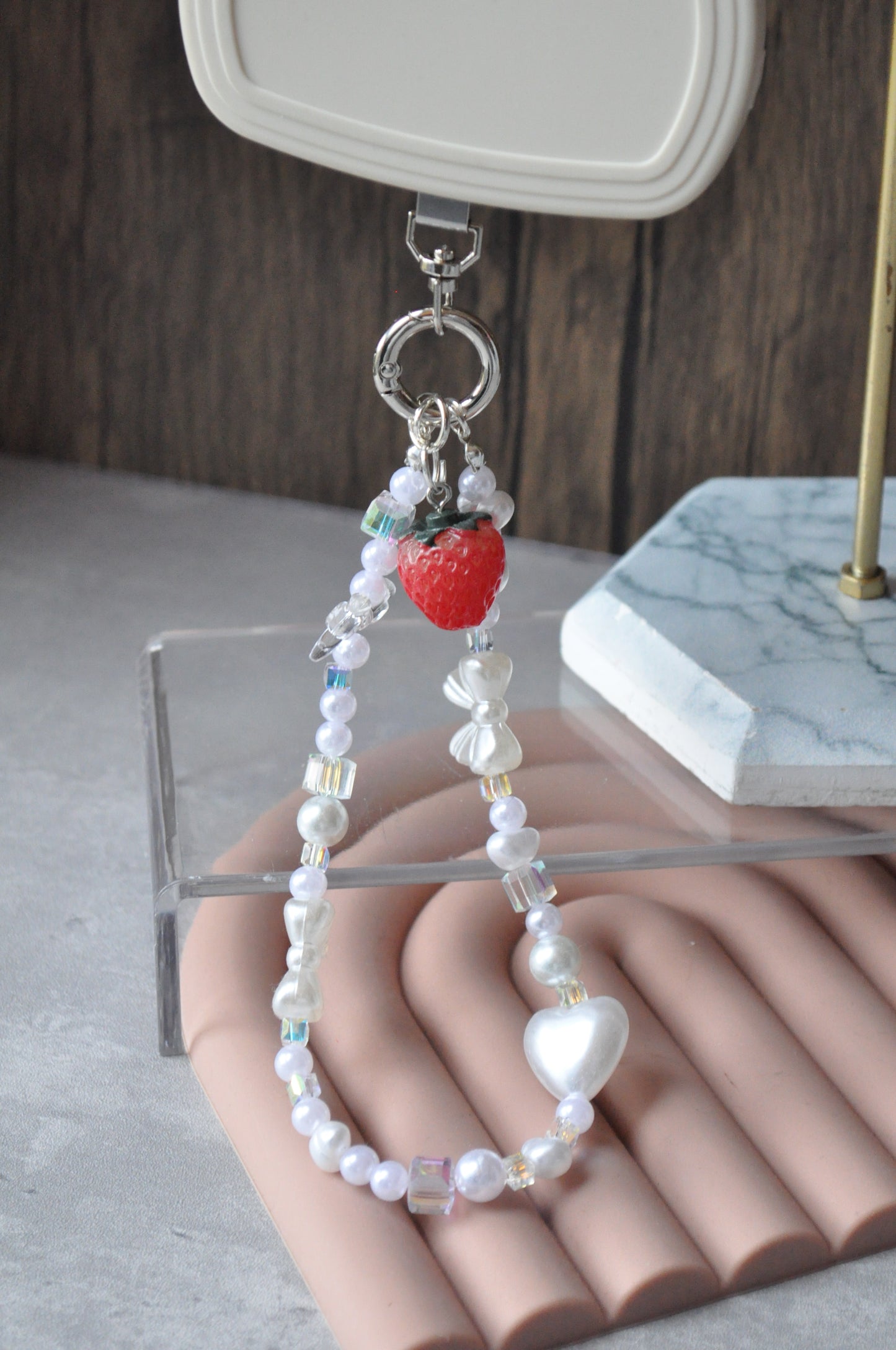 Strawberry Pearl Charm