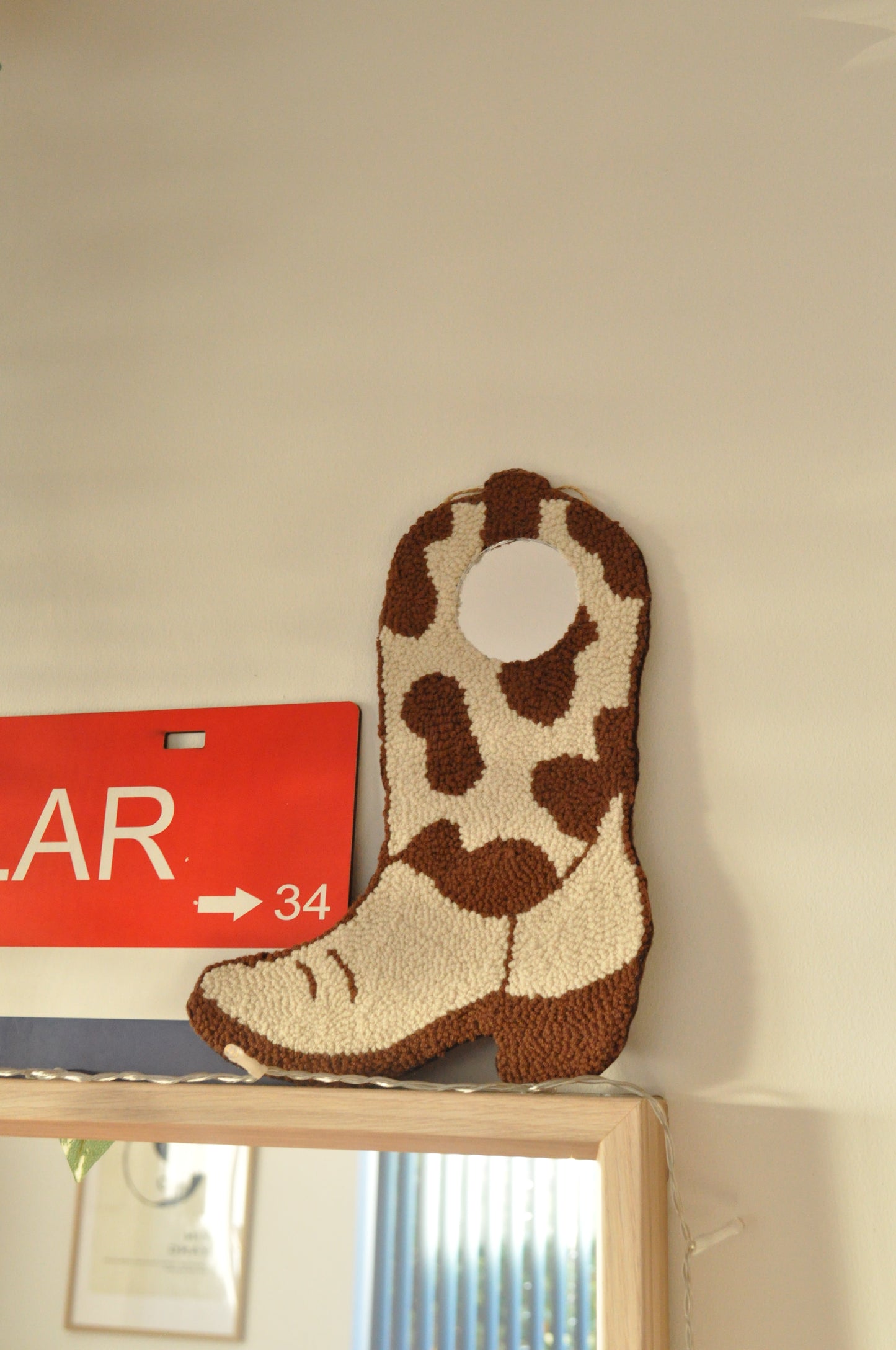 Western Cow Print Wall Hanging