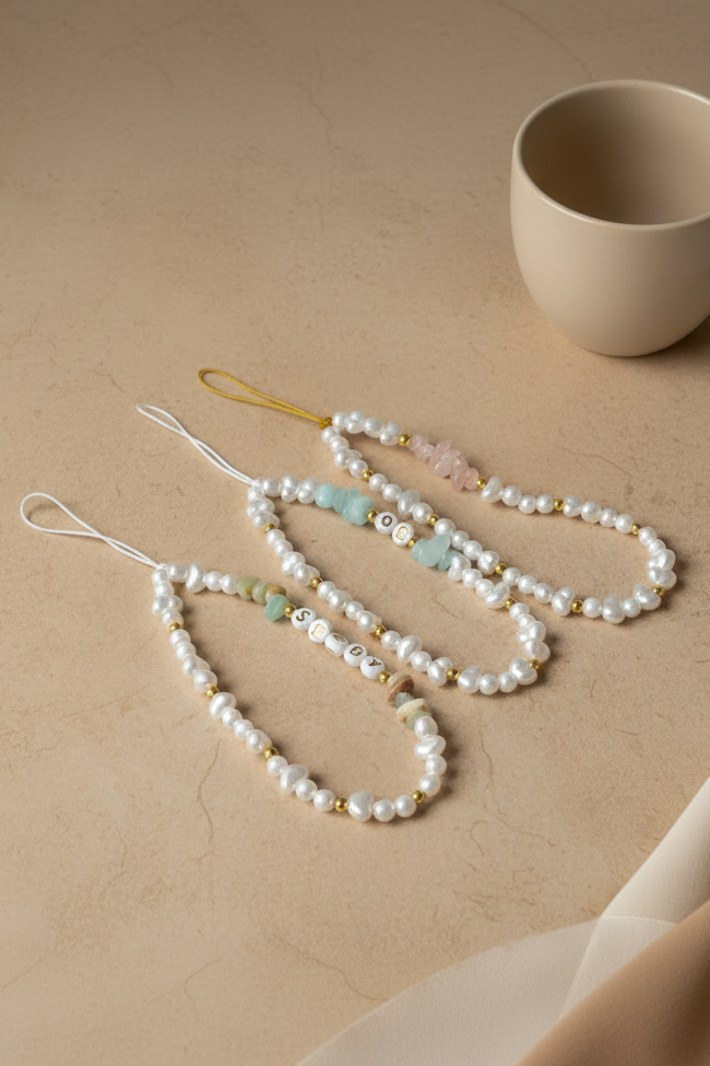 Gemstone Phone Charm