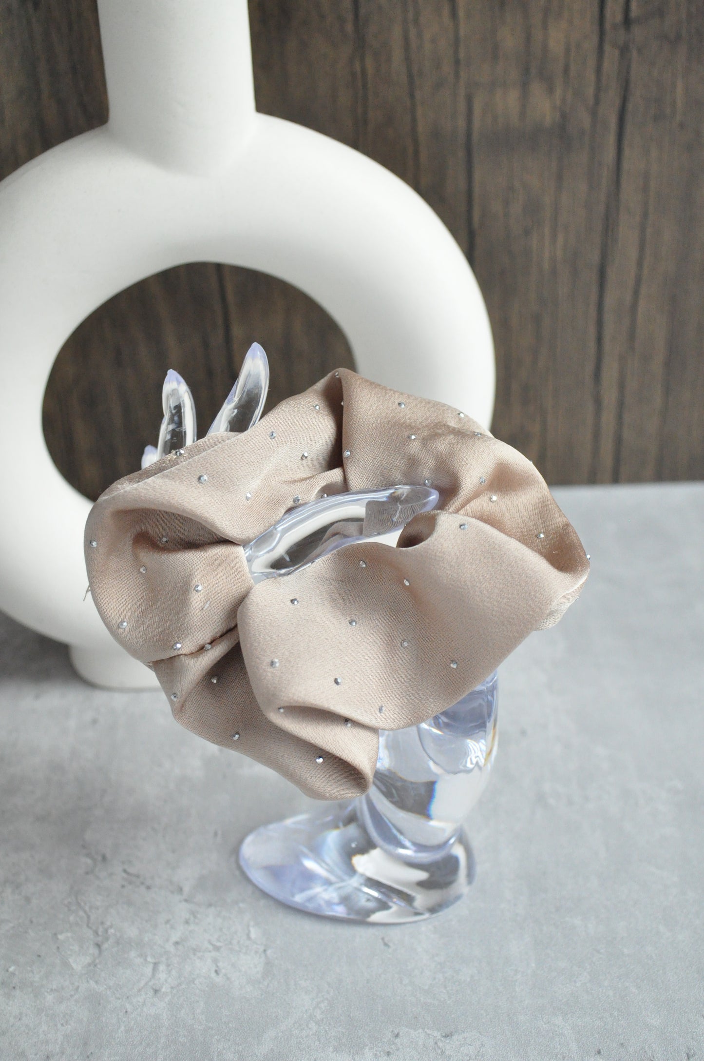 Rhinestone Hair Scrunchie