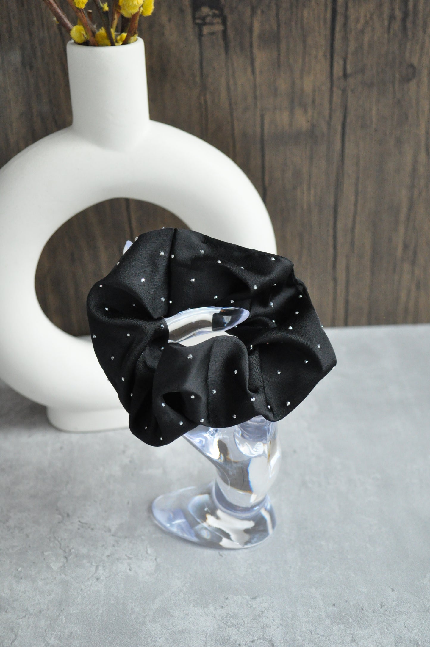Rhinestone Hair Scrunchie