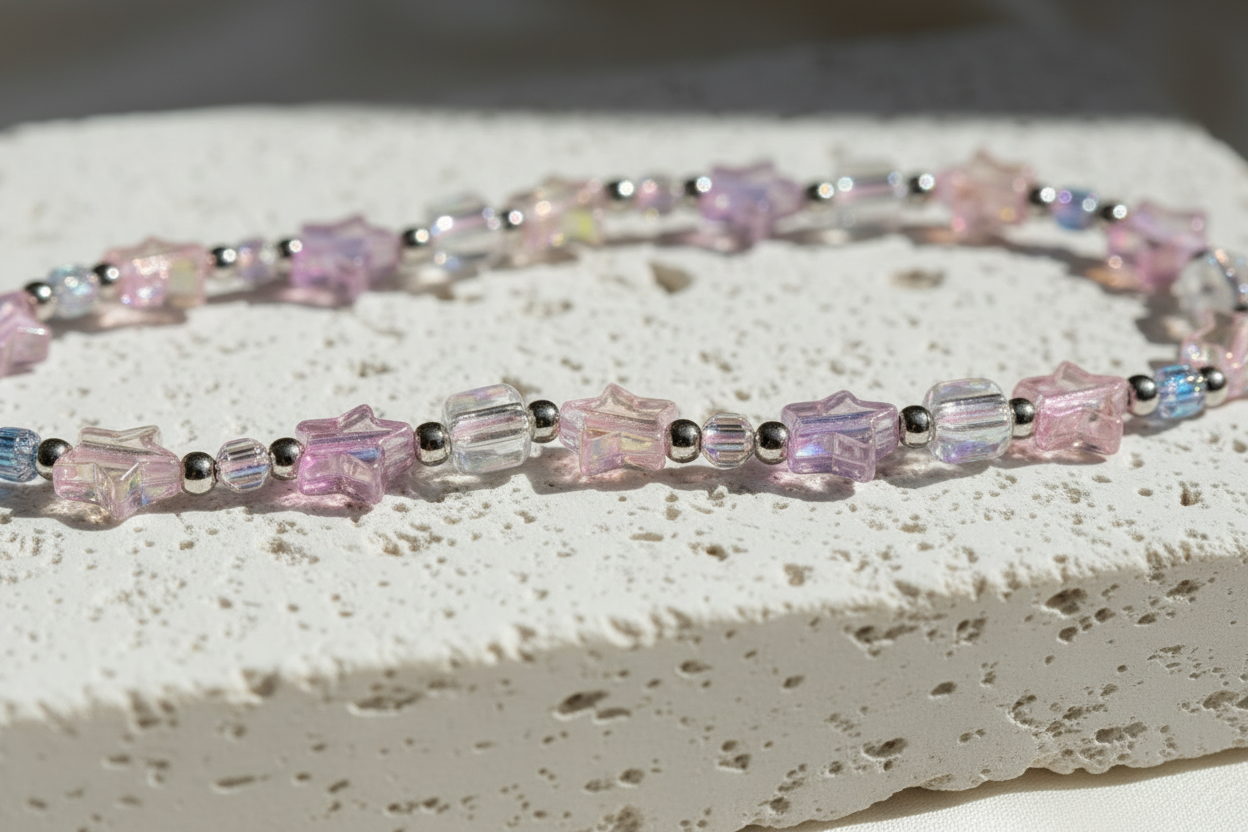 Iridescent Star Phone Strap