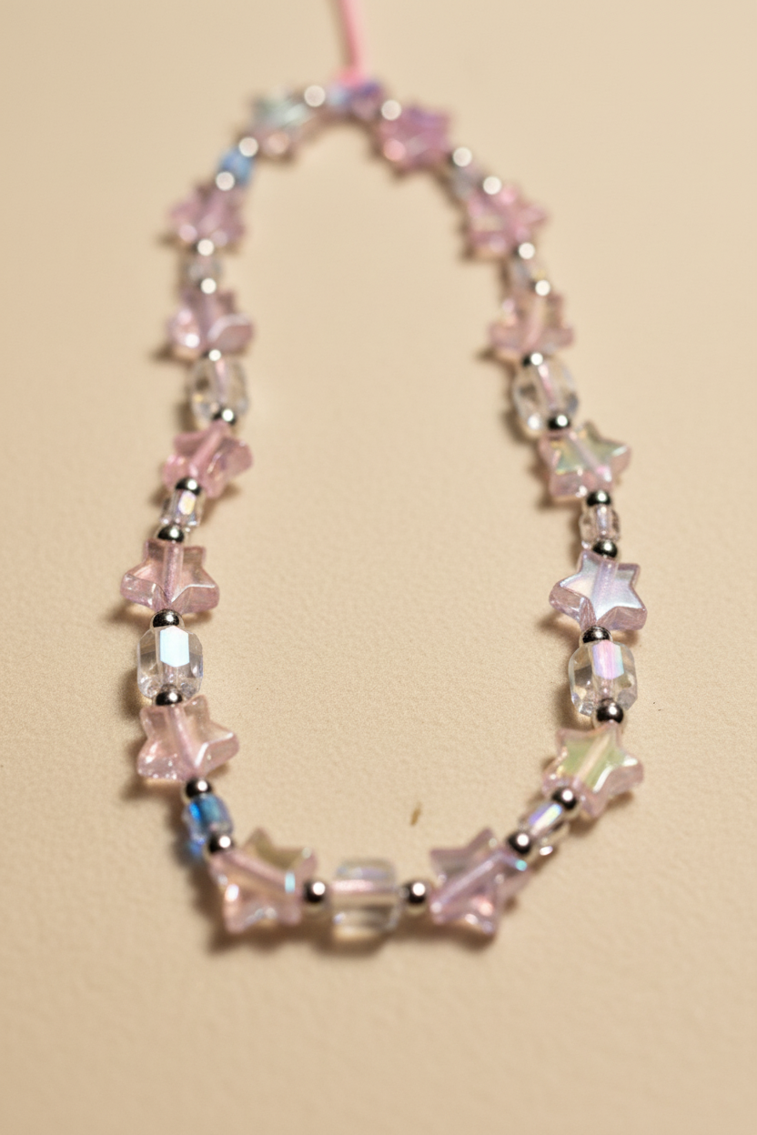 Iridescent Star Phone Strap