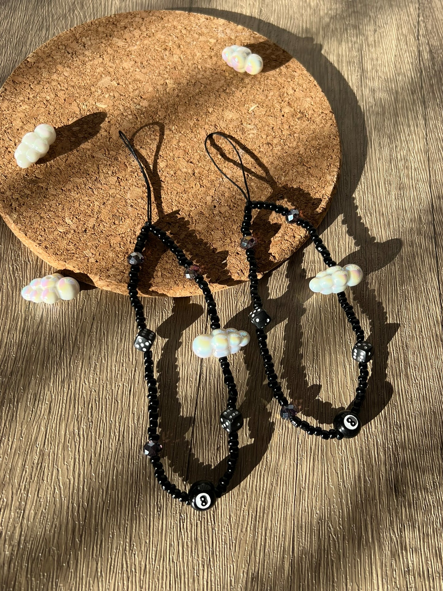 Cloud & Magic Ball Phone Strap