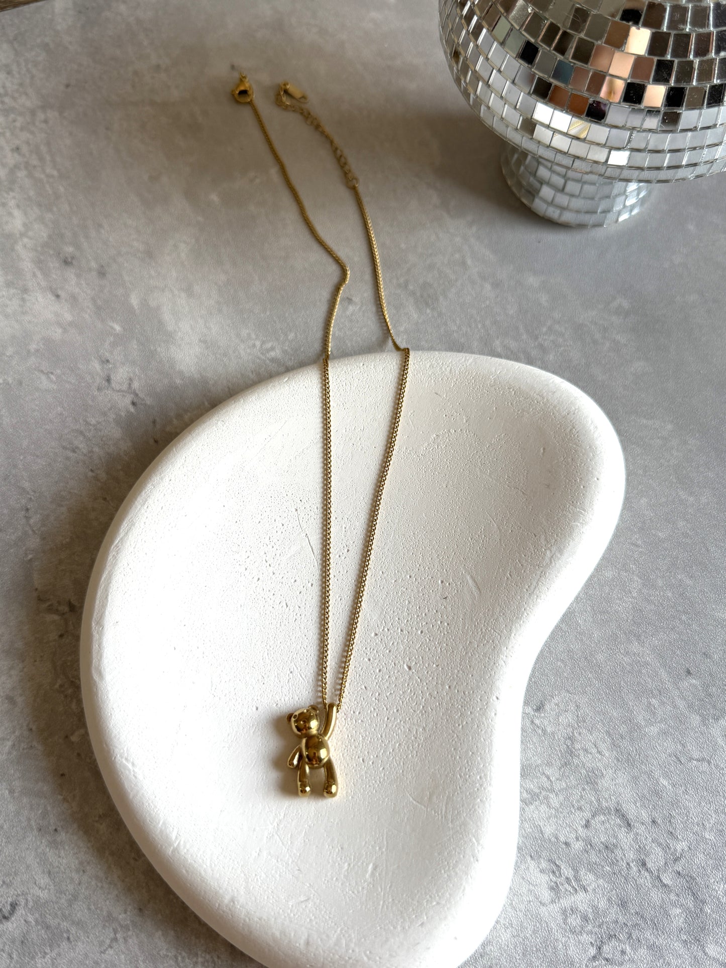 Cute Teddy Bear Pendant Necklace