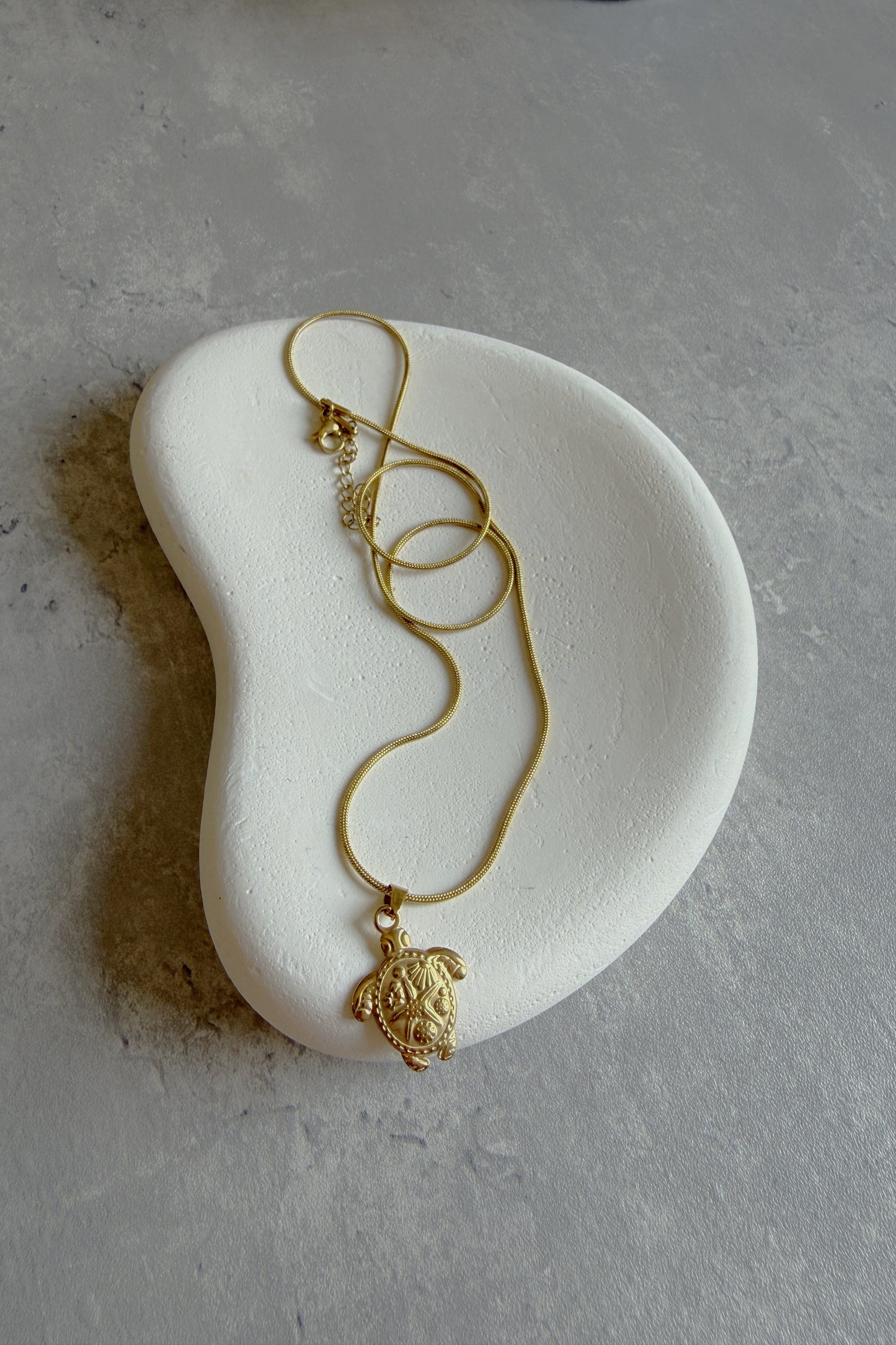 Bohemian Ocean Turtle Pendant Necklace