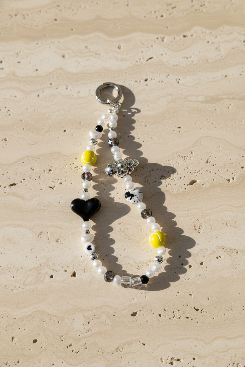 Tennis Ball Phone Charm