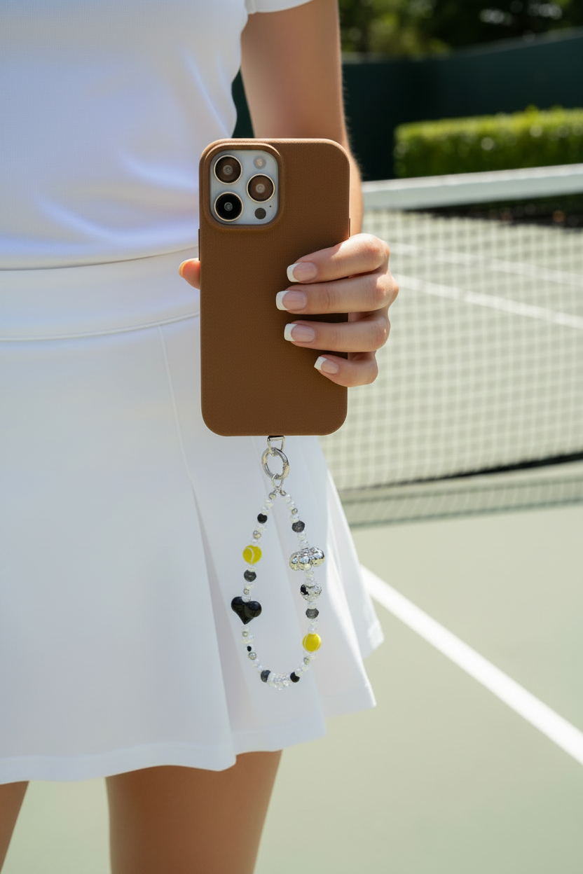 Tennis Ball Phone Charm