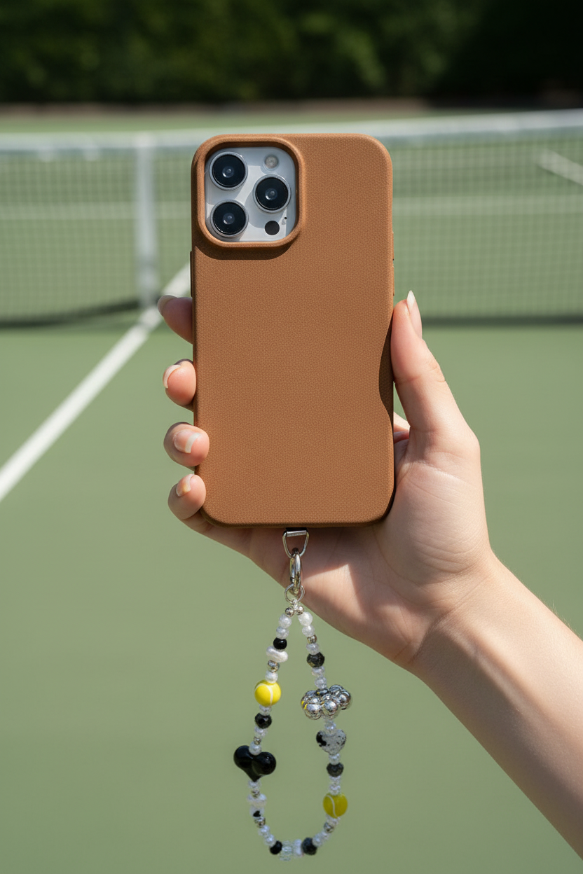 Tennis Ball Phone Charm