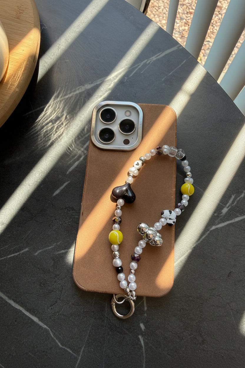 Tennis Ball Phone Charm