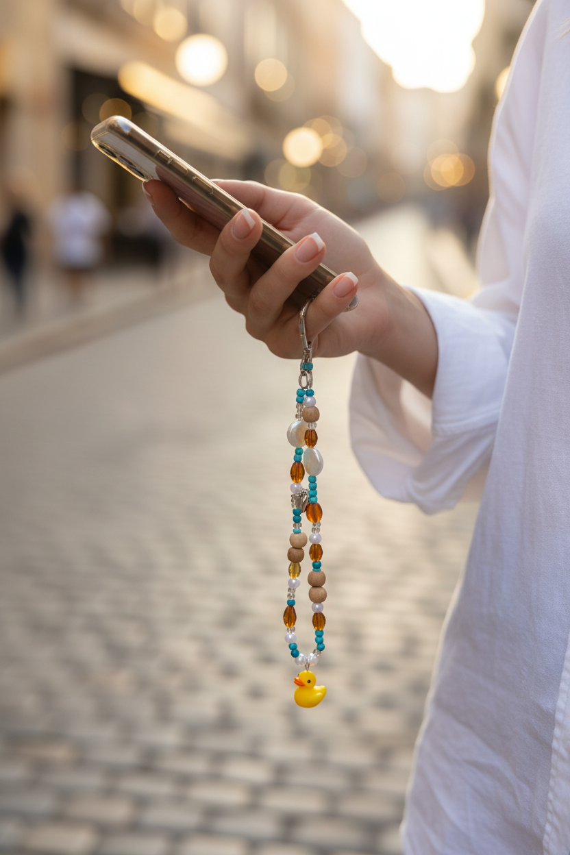 Duck Charm Phone Strap