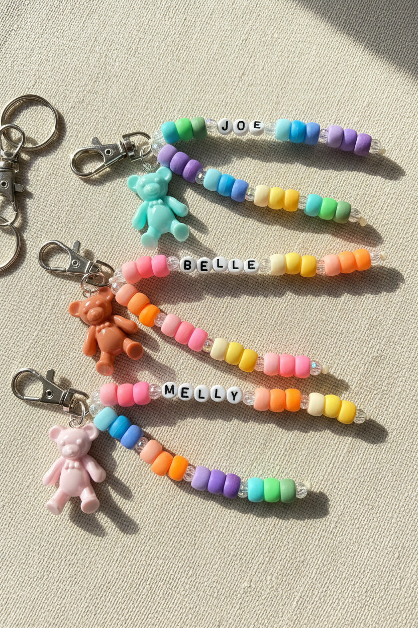Teddy School Bag Tag