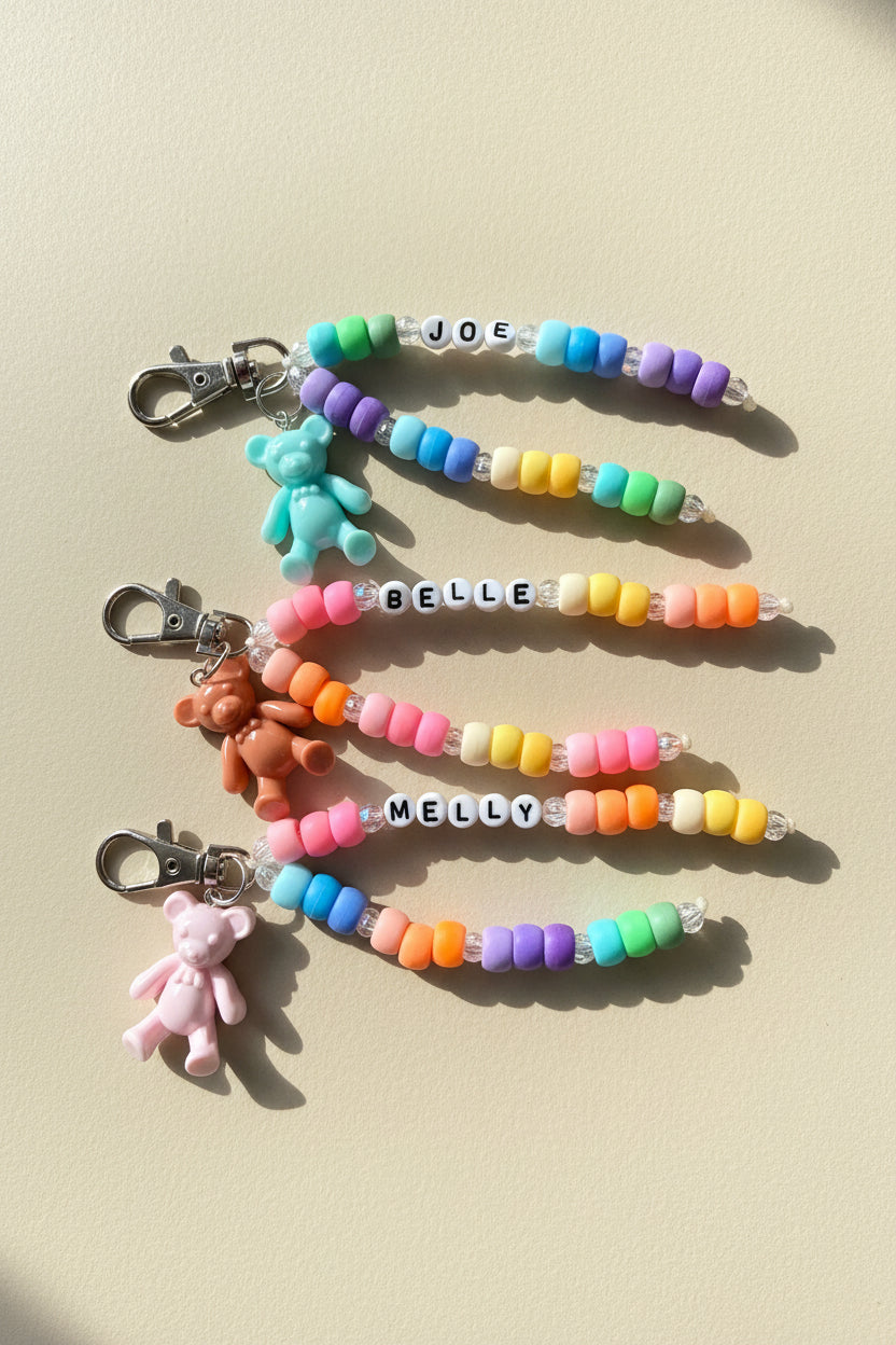 Teddy School Bag Tag