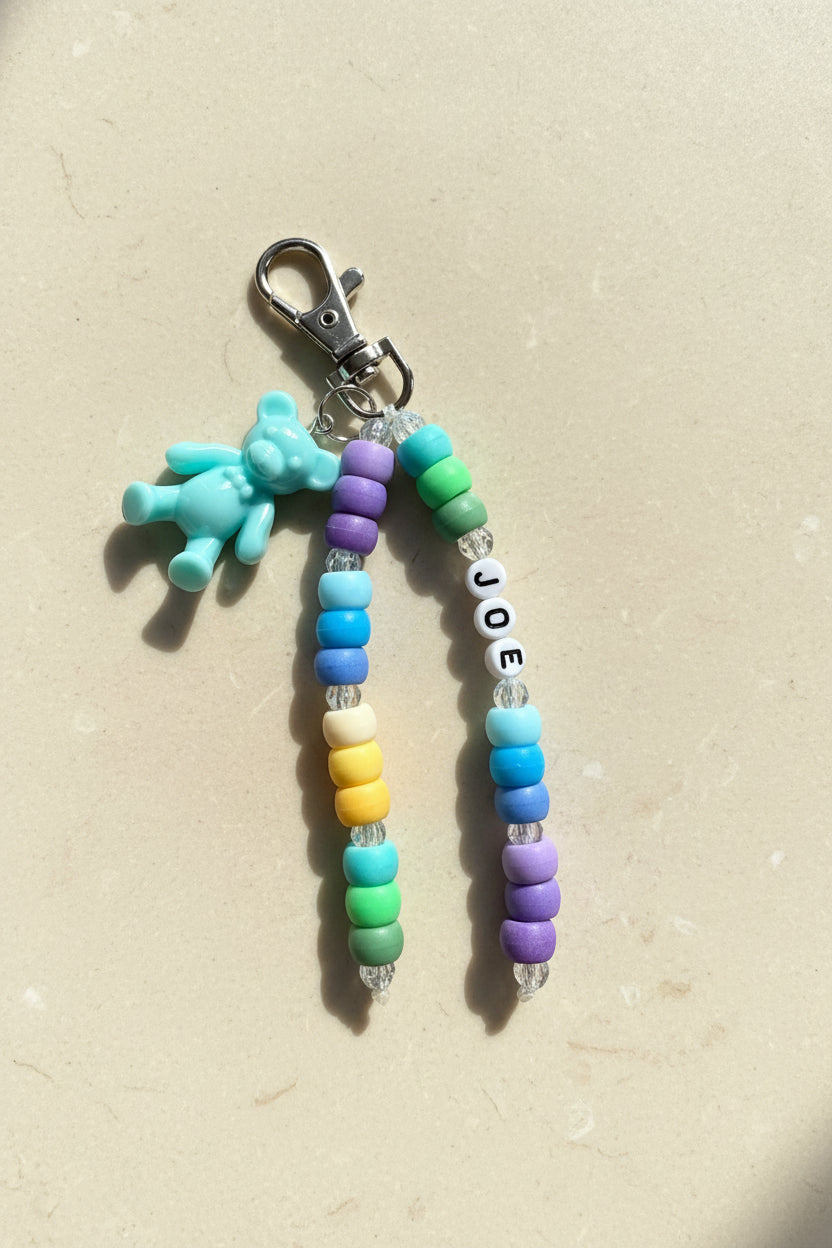 Teddy School Bag Tag