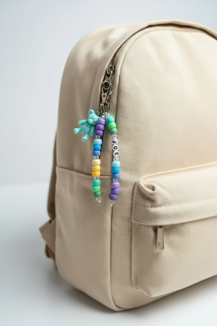 Teddy School Bag Tag