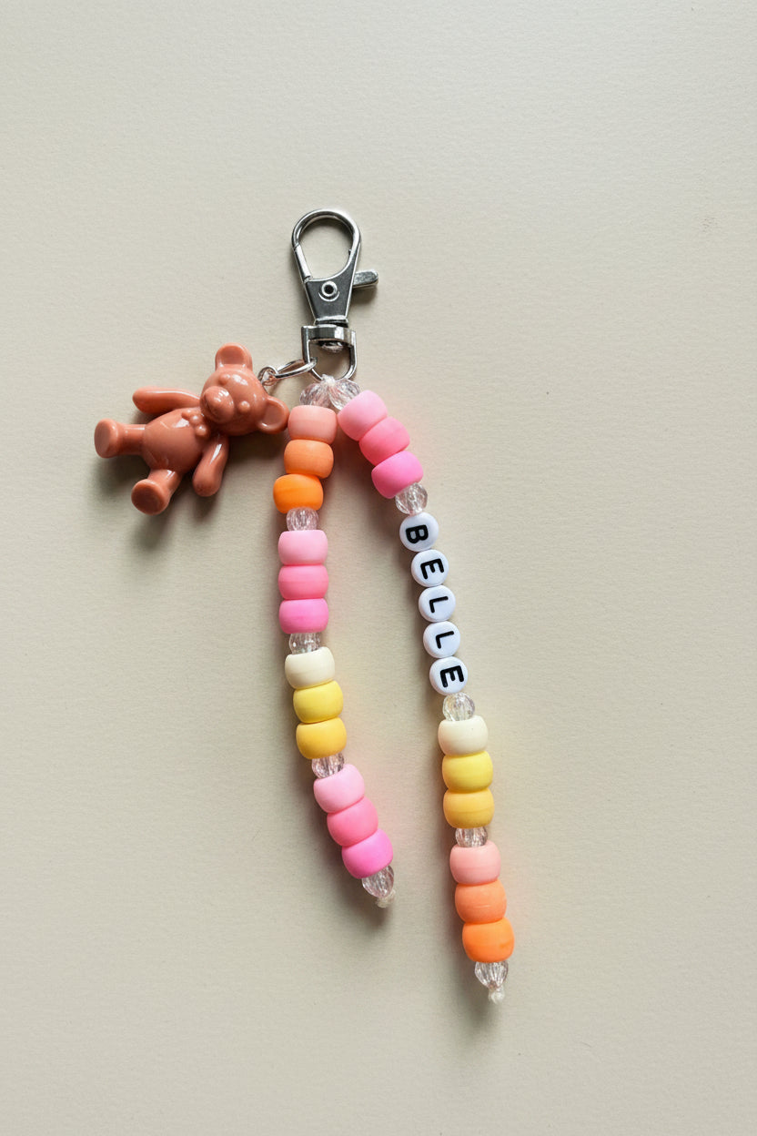 Teddy School Bag Tag