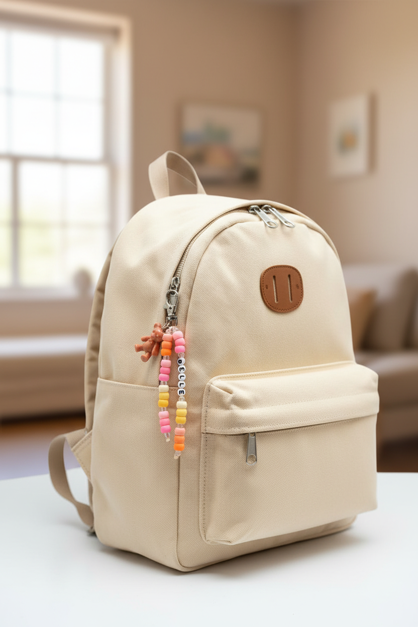 Teddy School Bag Tag