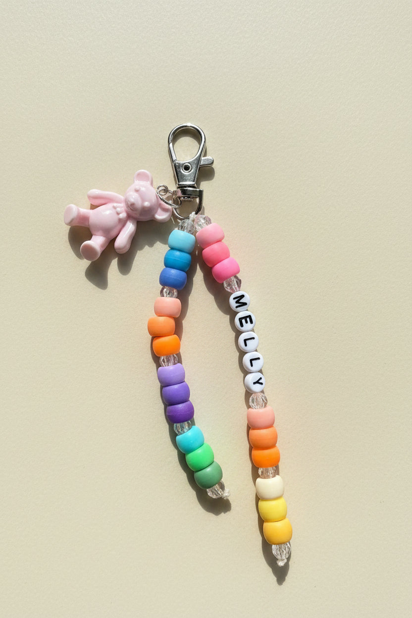 Teddy School Bag Tag