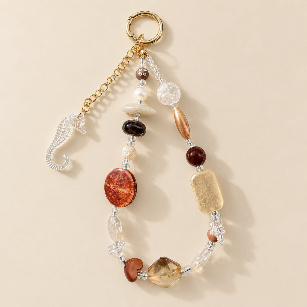Earthy Pearl Phone Charm