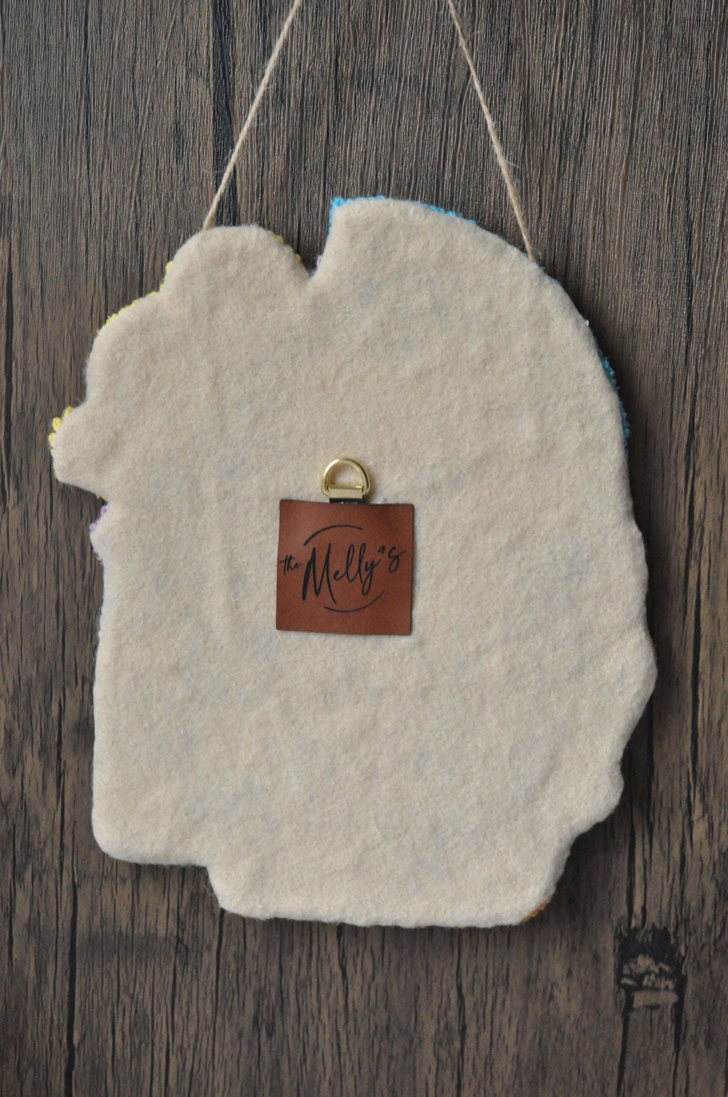 Tufted Floral Evil Eye Wall Decor