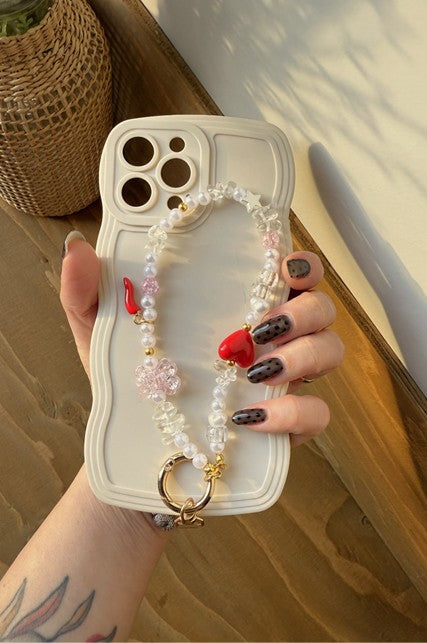 Crystal Phone Charm with Chilli Pepper