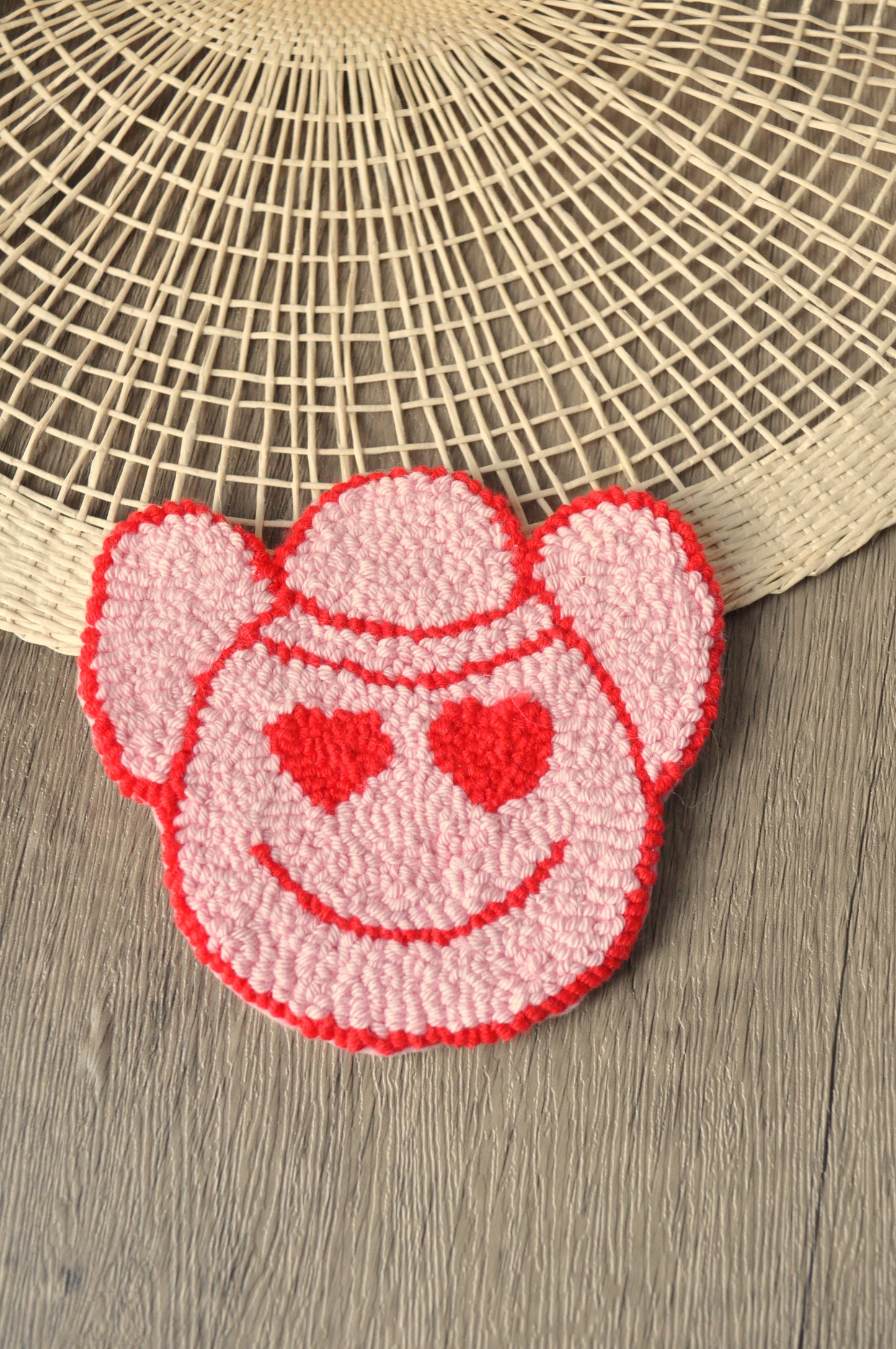 Love Tufted  Mug Rugs