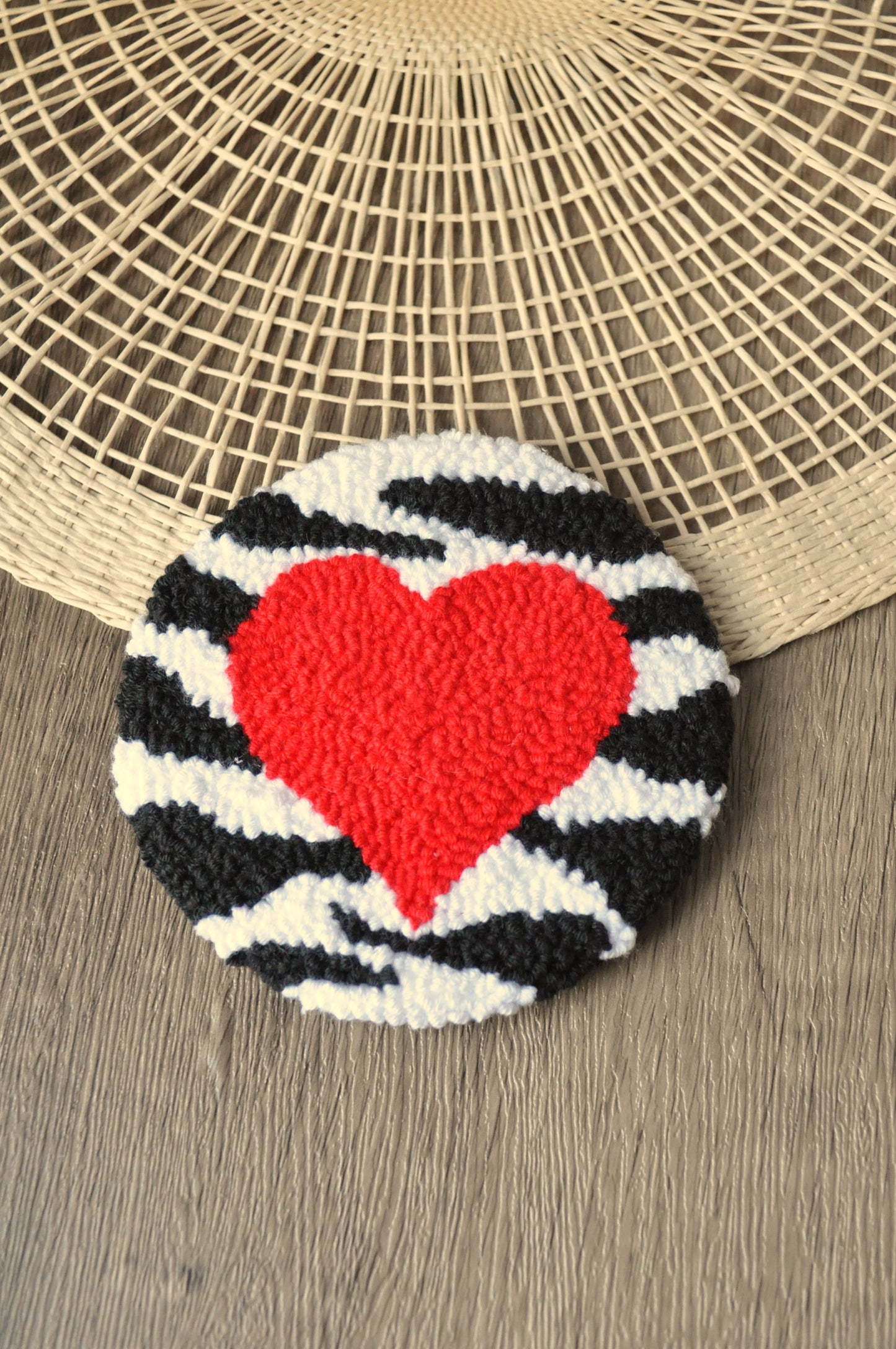 Love Tufted  Mug Rugs