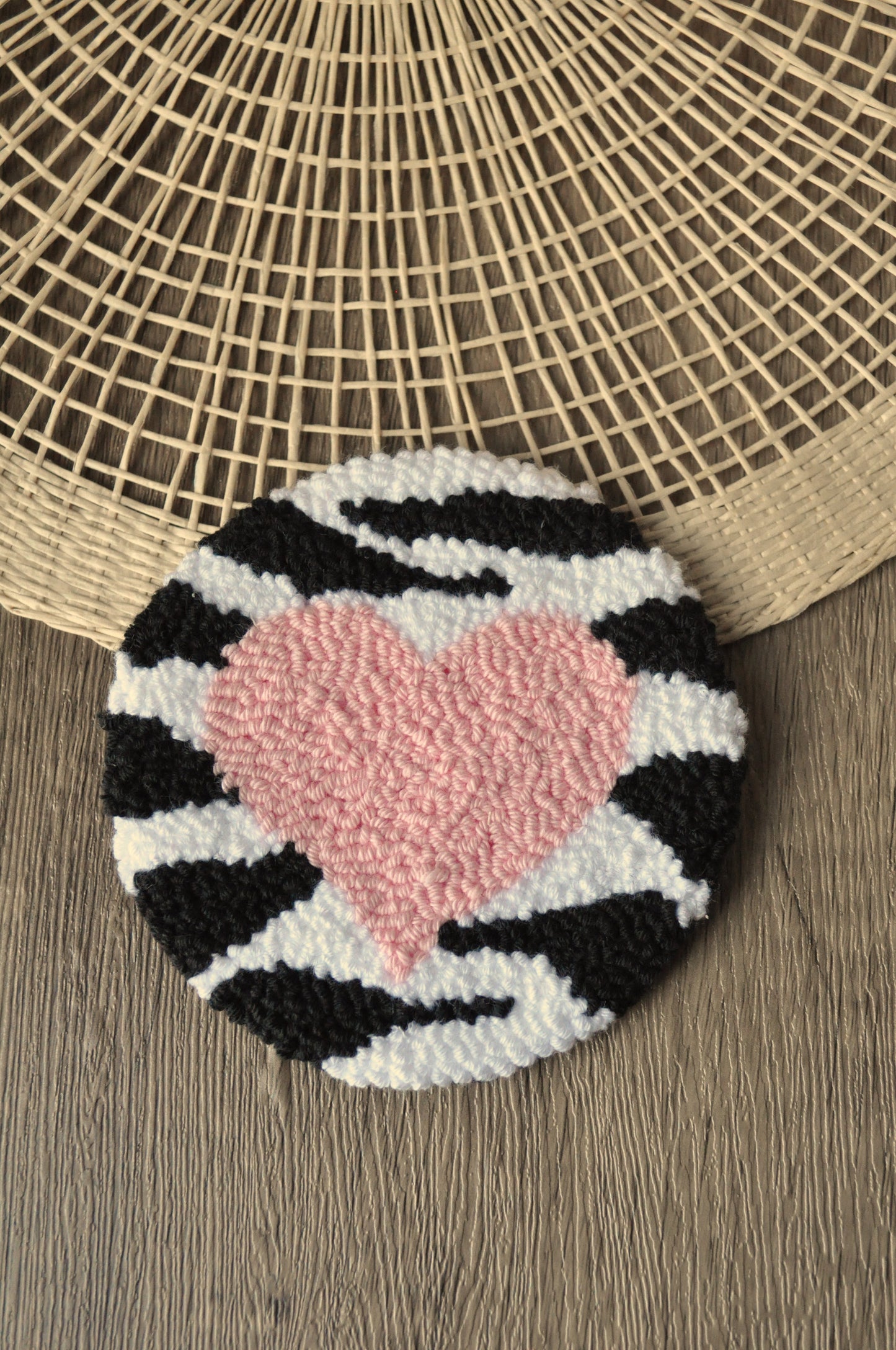 Love Tufted  Mug Rugs