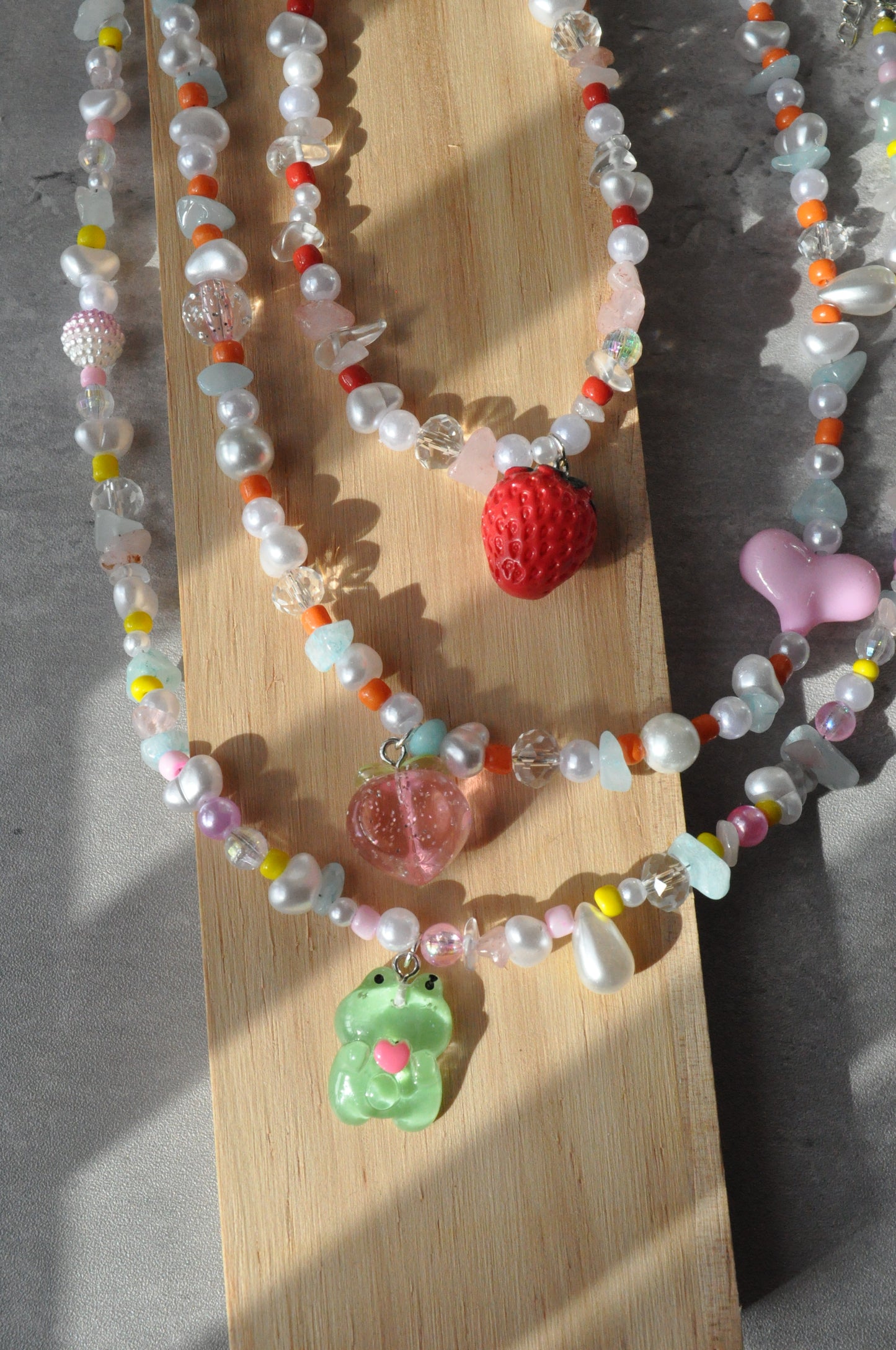 Fruit Pendant Gemstone Necklace
