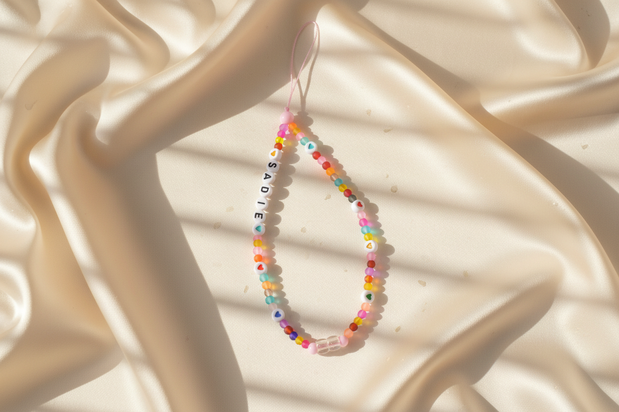 Frosted Beads Phone Charm
