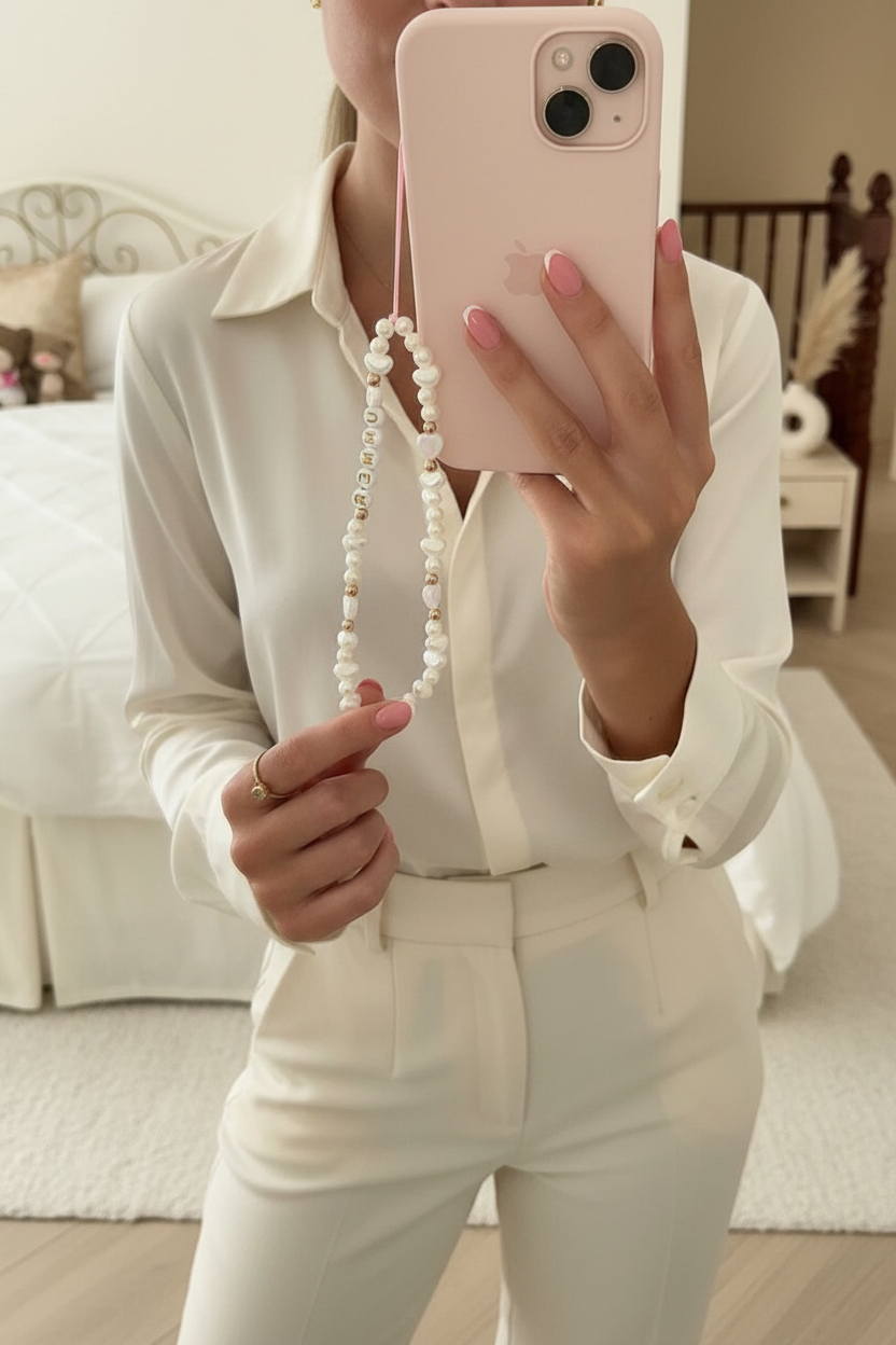 Freshwater Pearl Phone Charm