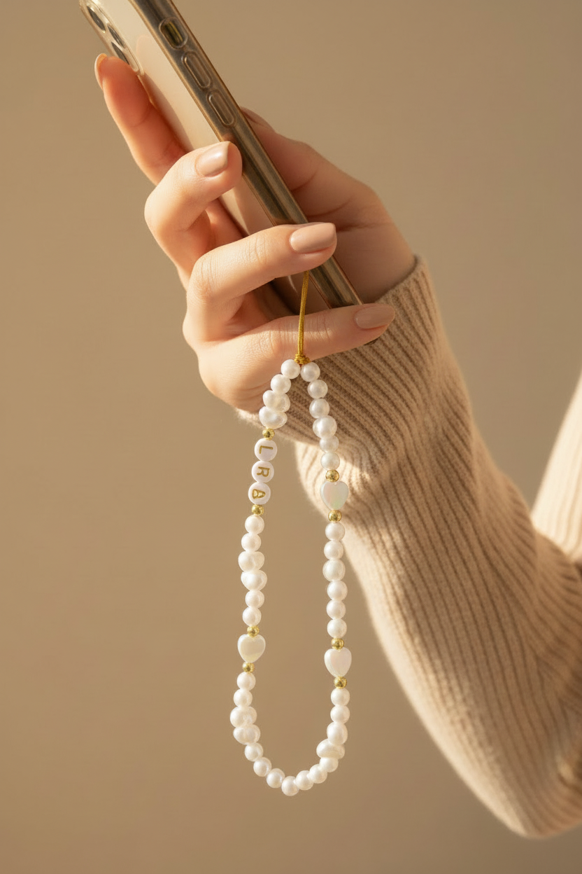 Freshwater Pearl Phone Charm