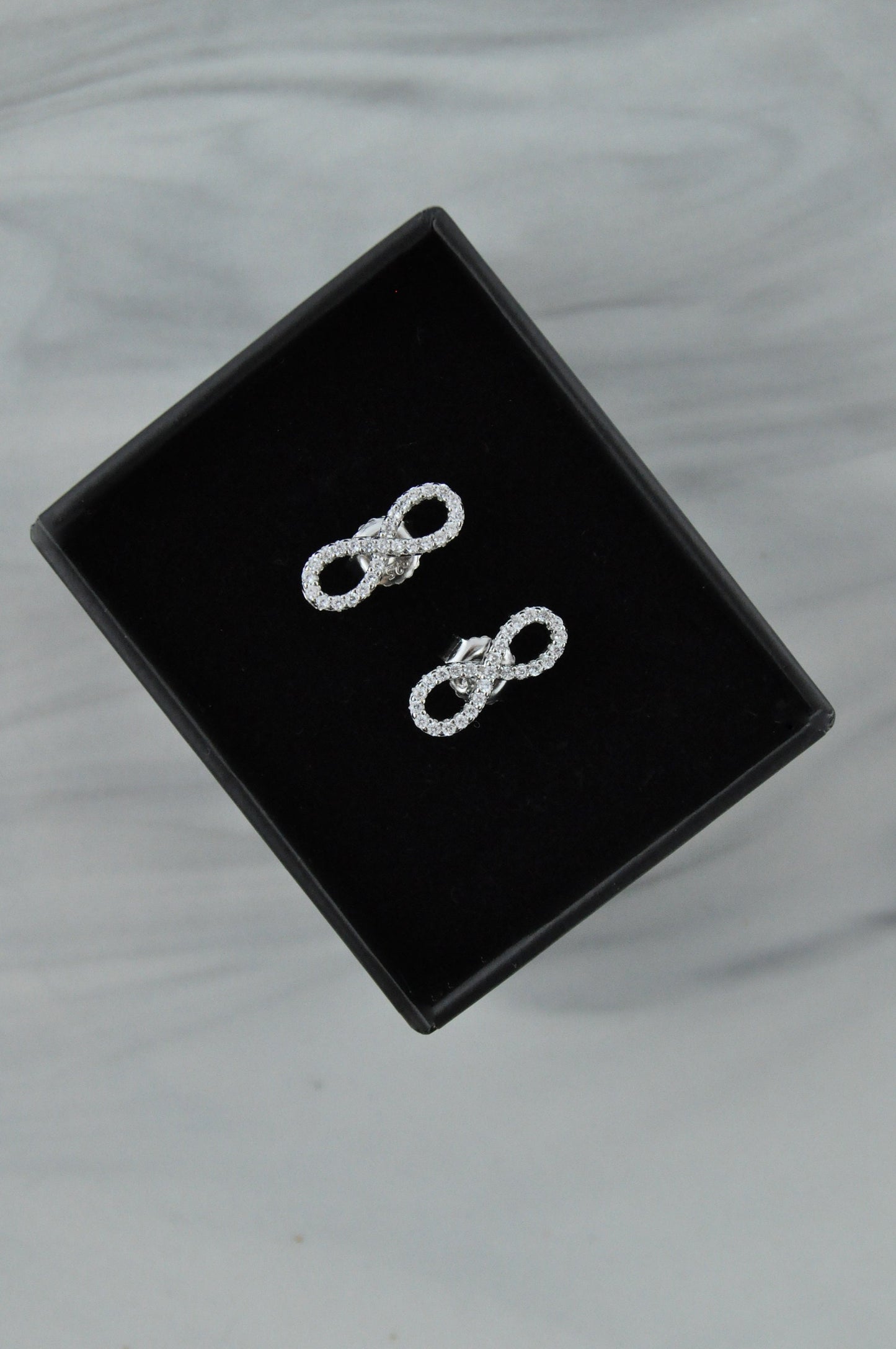 Sterling Silver Infinity Ear Studs