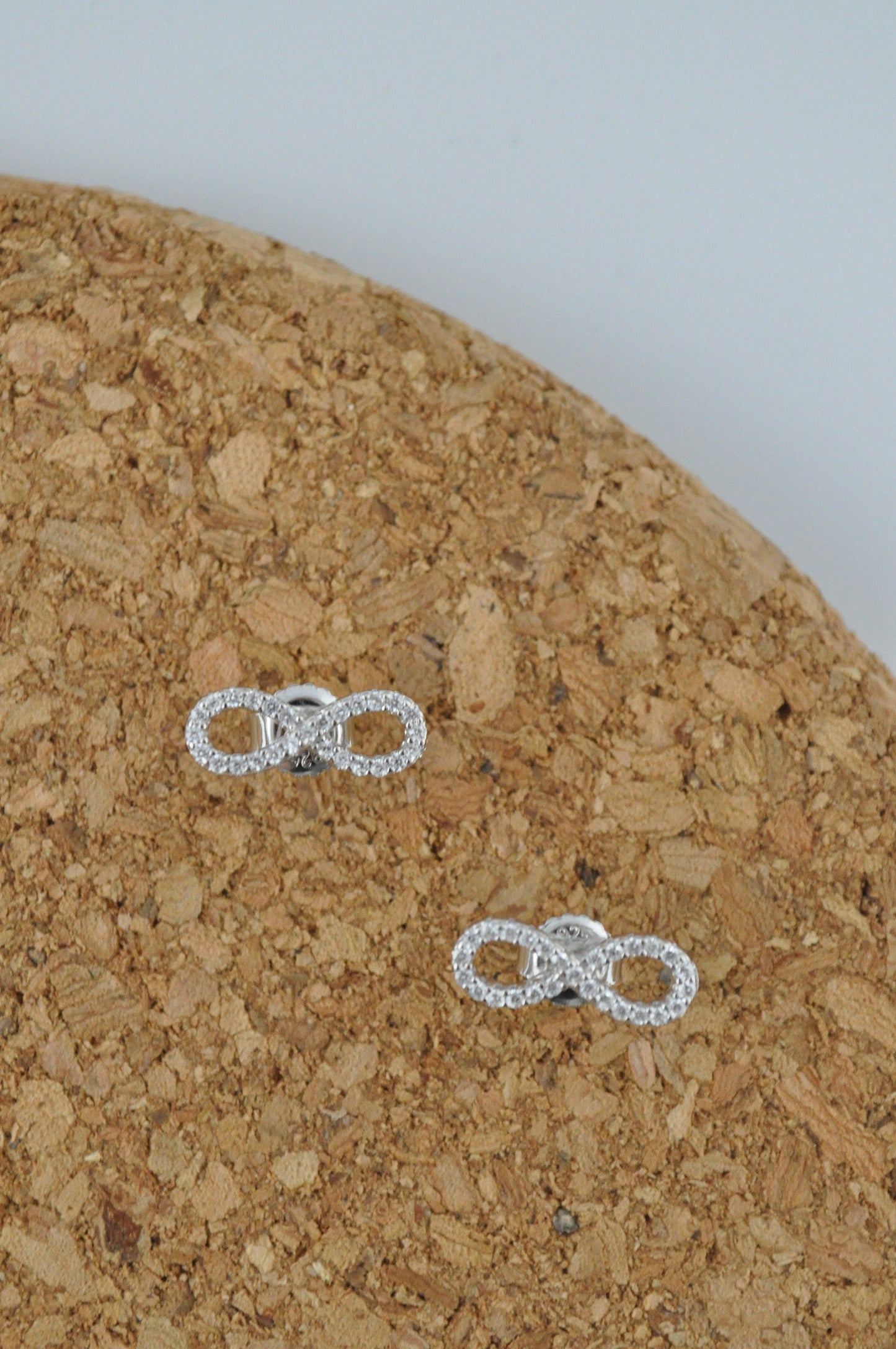 Sterling Silver Infinity Ear Studs