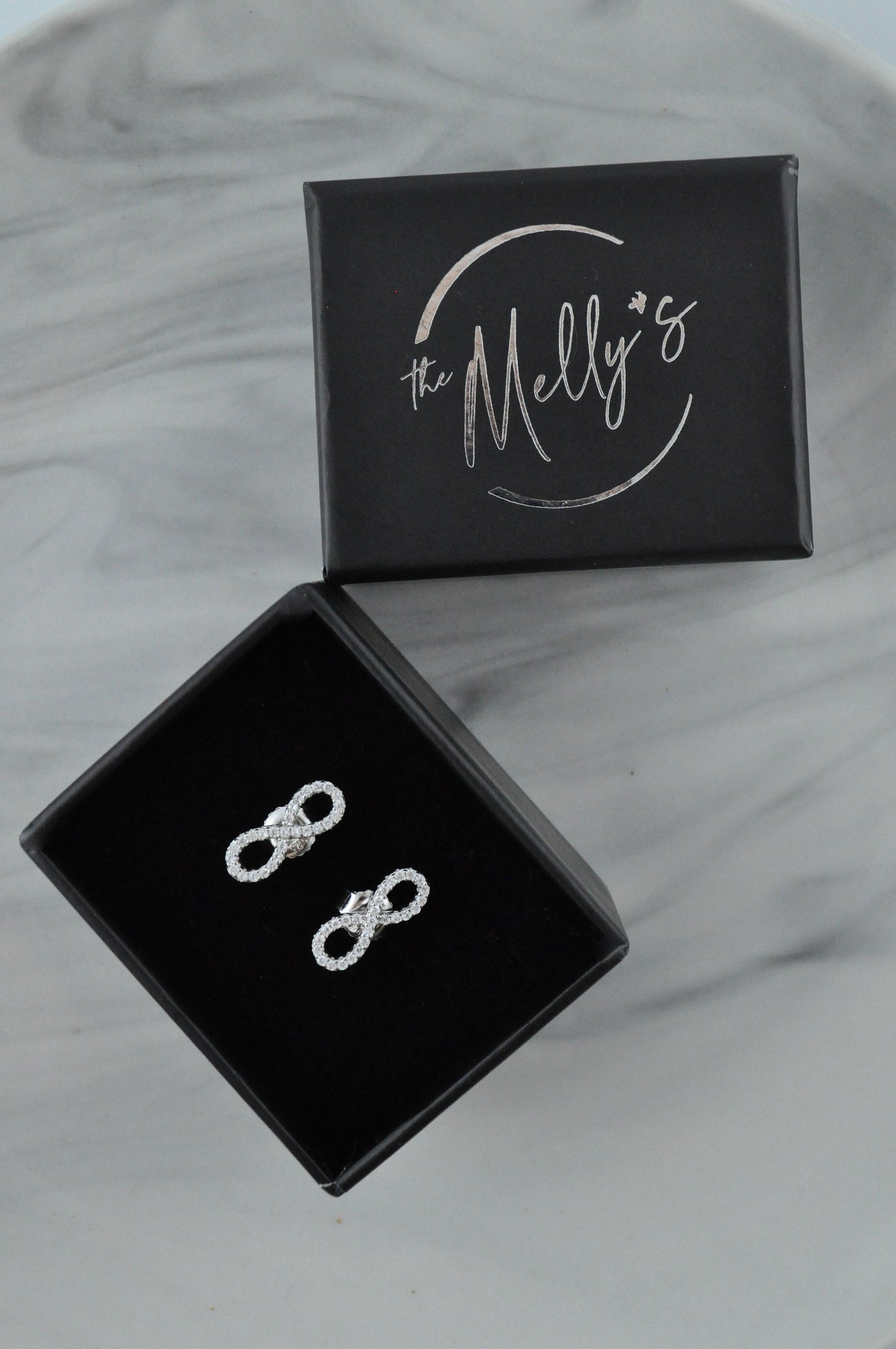 Sterling Silver Infinity Ear Studs