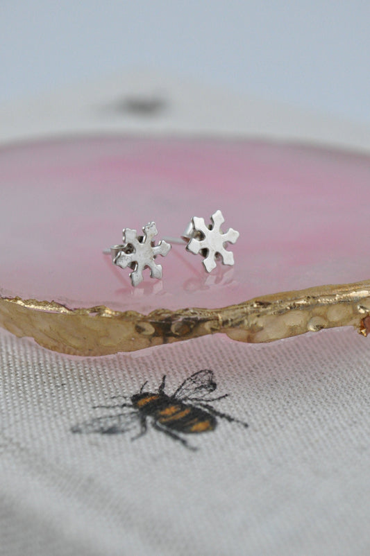 Silver Snowflake Earrings